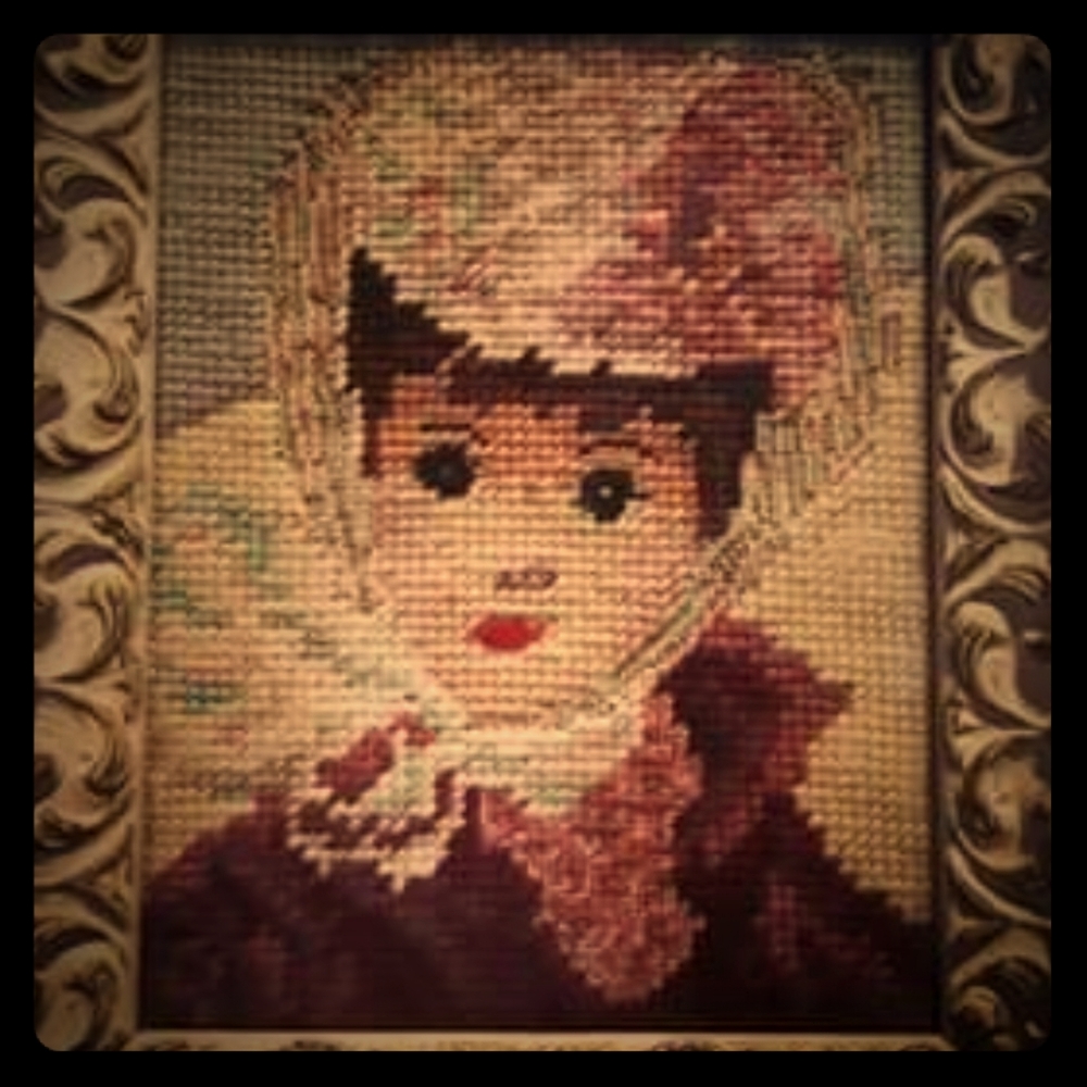 Darling Framed Needlepoint